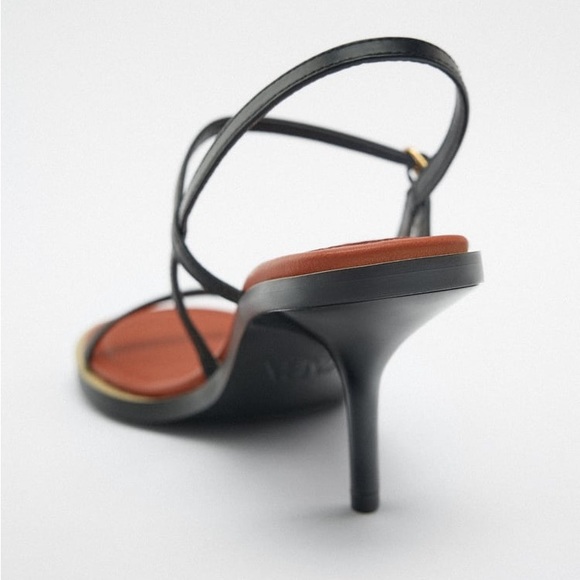 heeled spiral sandals zara